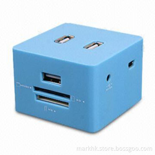 USB HUB + Card Reader, Plug-and-play Function, Hot Swappable